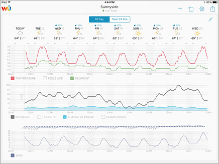 WunderStation Forecast View