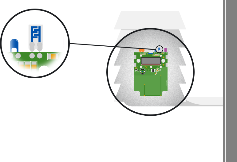 Humidity sensor on a weather station