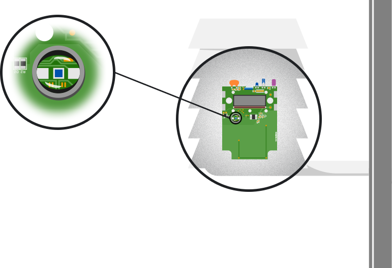Pressure sensor on weather station