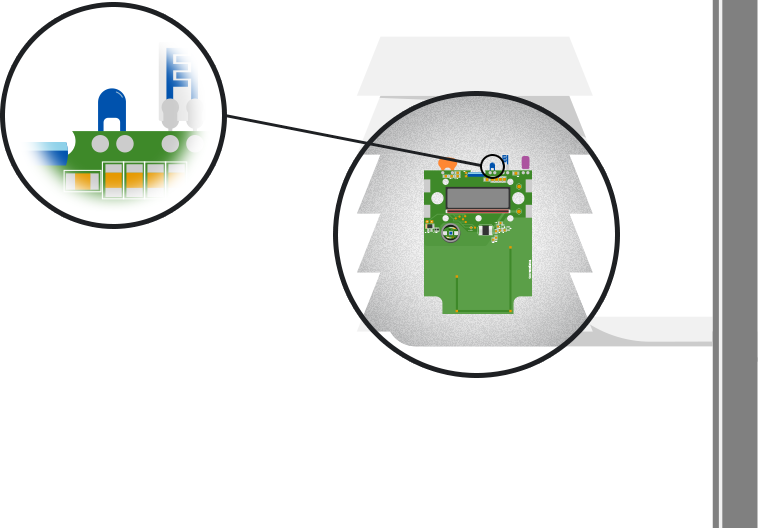 Temperature sensor on weather station
