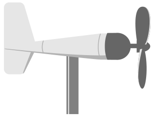 Propeller (vane) anemometer